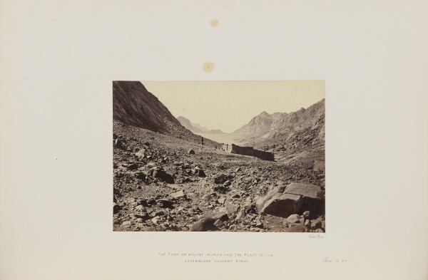Francis Frith, The Foot of Mount Horeb and the Plain of the Assemblage Convent Sinai