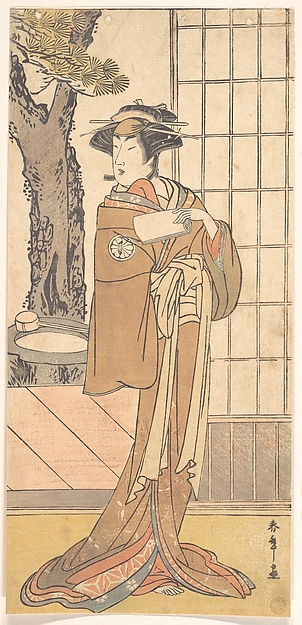 Katsukawa Shunshō　勝川春章, The Actor Segawa Kikunojo Third as an Oiran