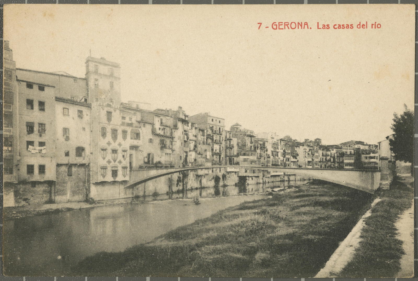 Desconegut, 7- GERONA. Las casas del río