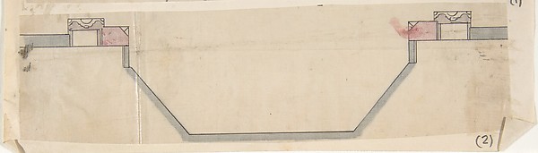 Anonymous, British, 19th century, Design for Fireplace and Grate: Plan