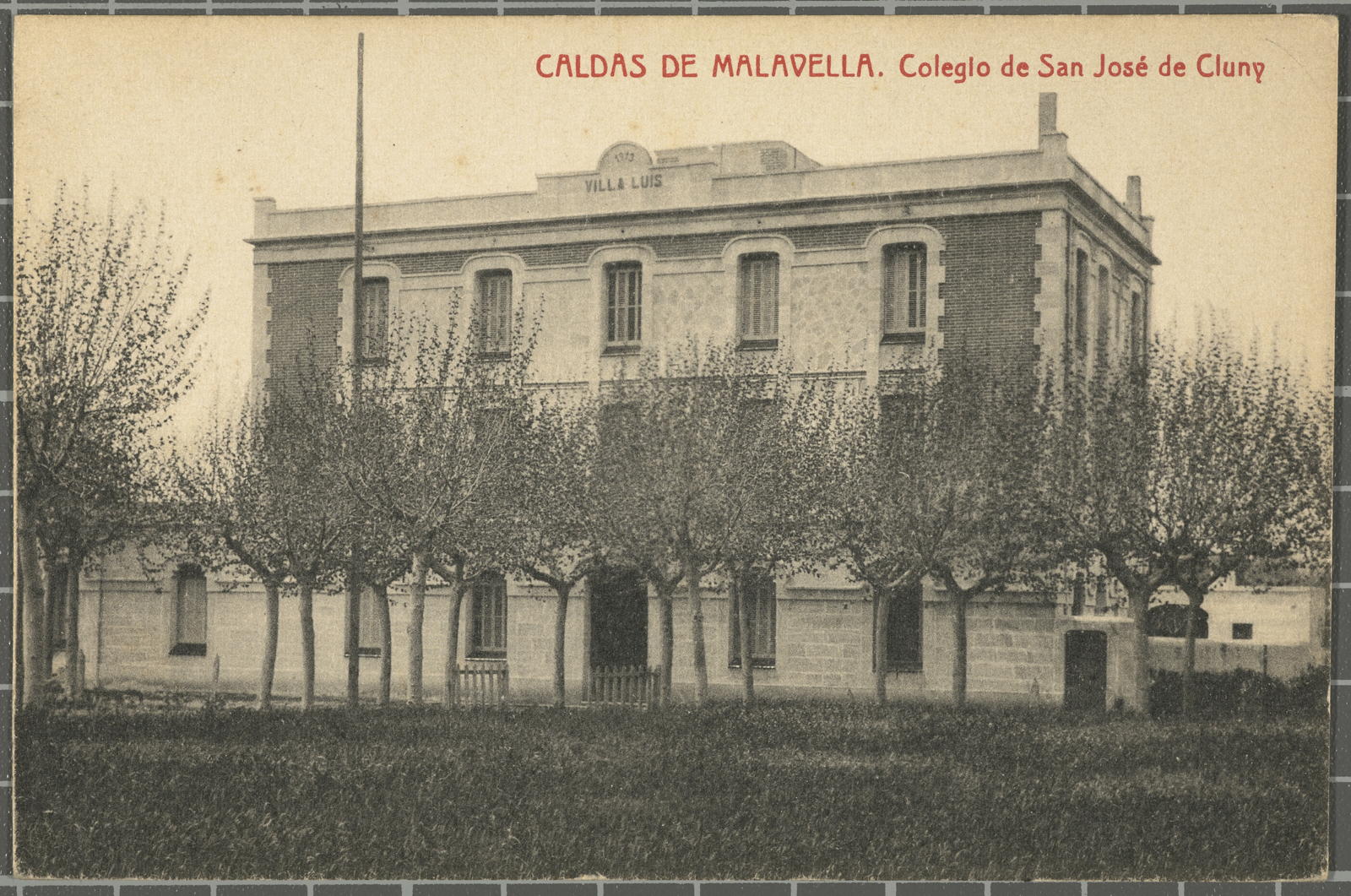 Josep Thomas Bigas, CALDAS DE MALAVELLA. Colegio de San José de Cluny