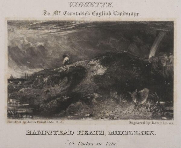 Constable, John RA, HAMPSTEAD HEATH, MIDDLESEX. "Ut Umbra sic Vita."