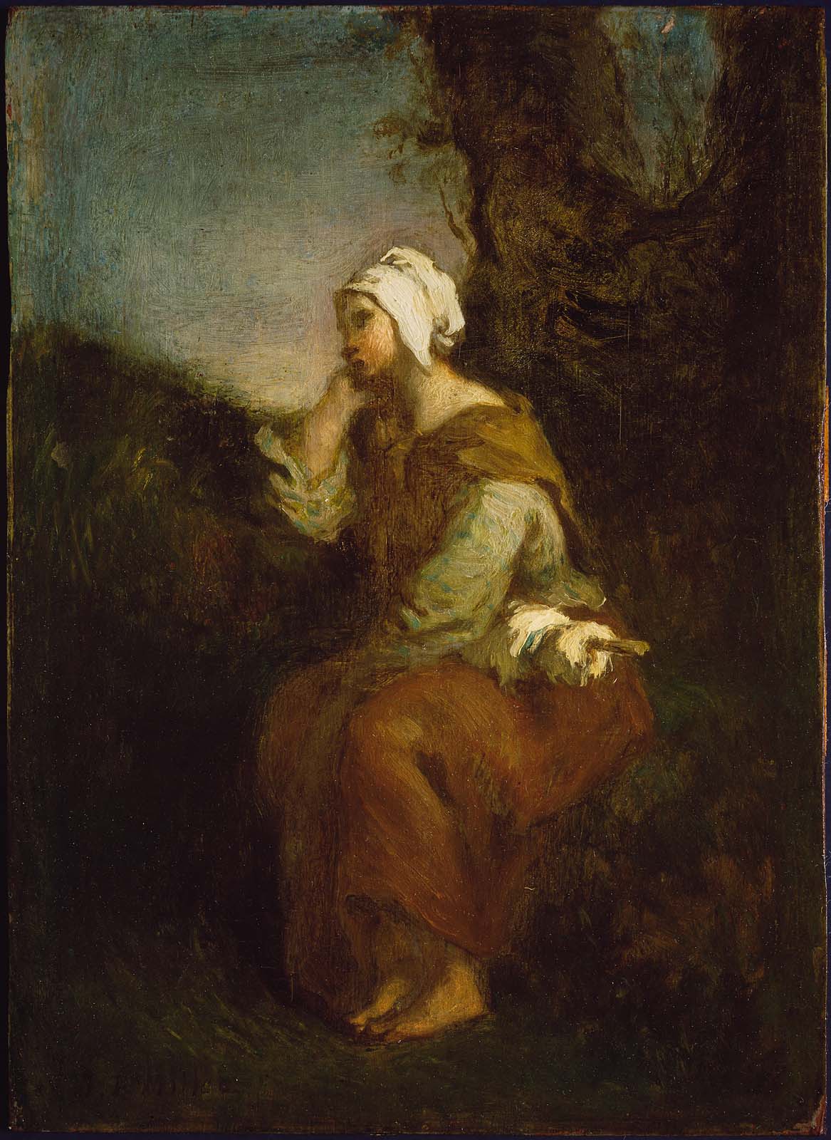 Jean-François Millet, Peasant Girl Daydreaming