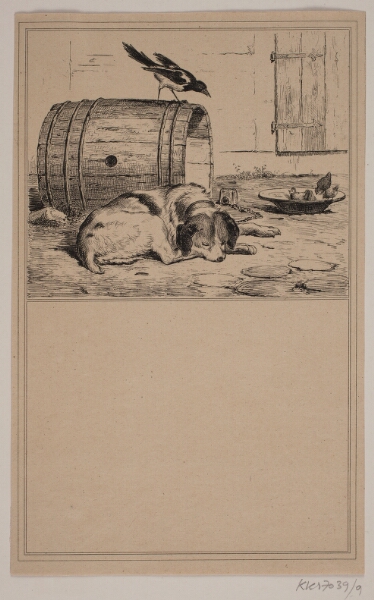 Adolph Kittendorff, Hundens trug. Nr. 8 i Chr. Winther og M. Rørbye, "25 Billeder for små børn"
