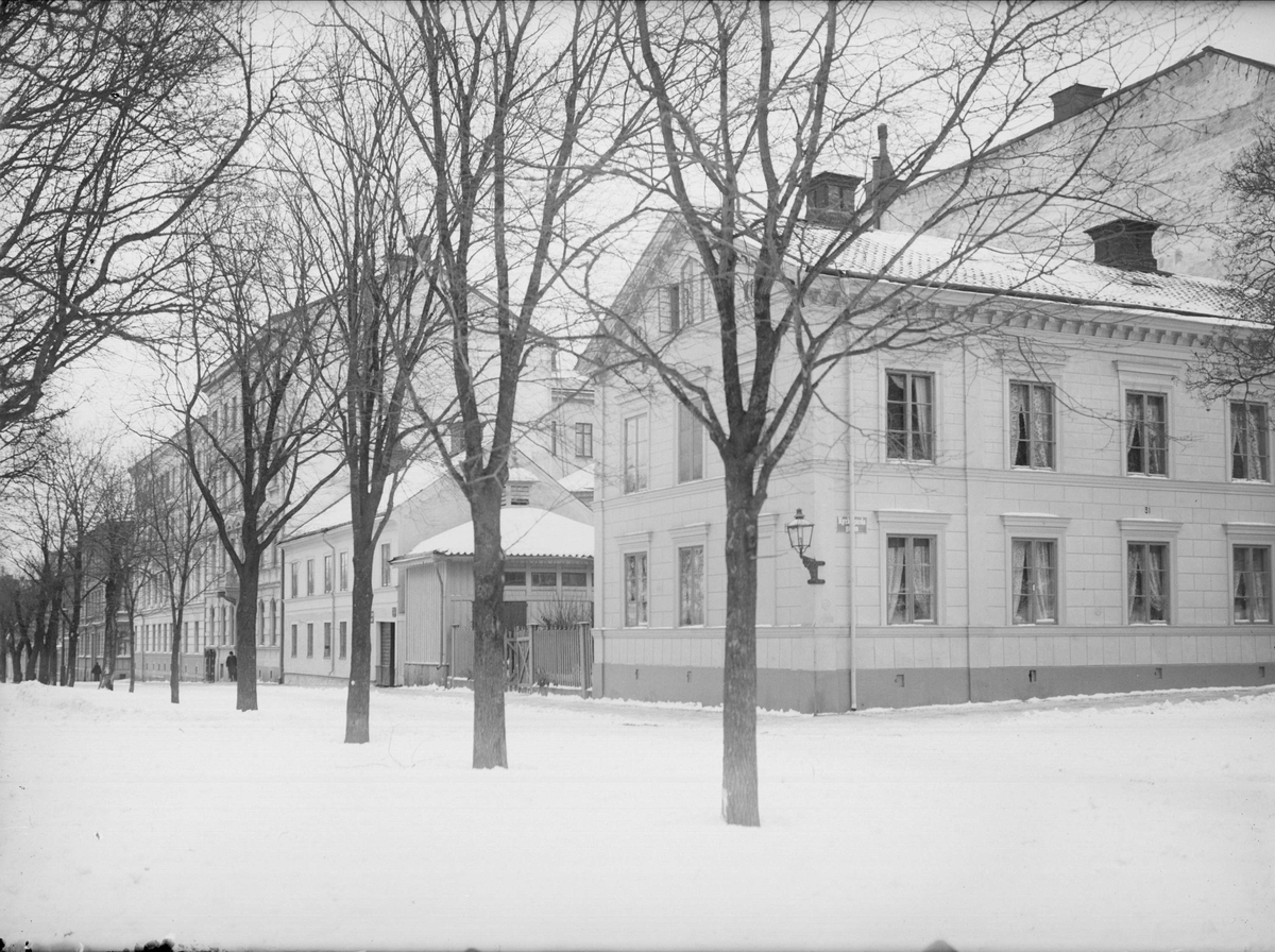 Alfred Dahlgren, The School Street - Kyrkogården Street, Hörnet, Fjärdingen, Uppsala 1901- 1902