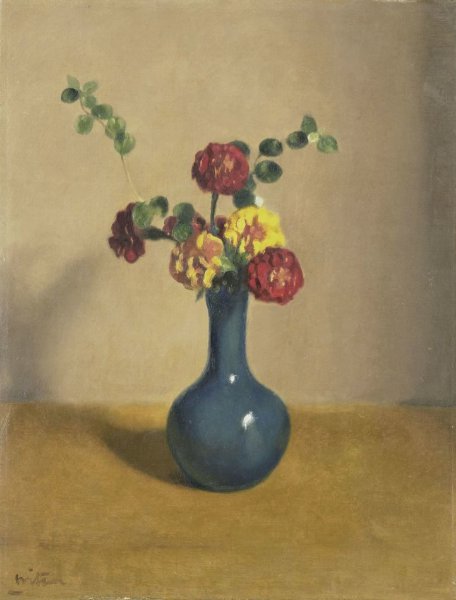 Willem Witsen, Afrikaantjes in een blauw vaasje
