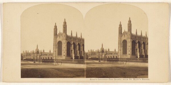 Unknown, King's College - The Chapel From St. Mary's Street.