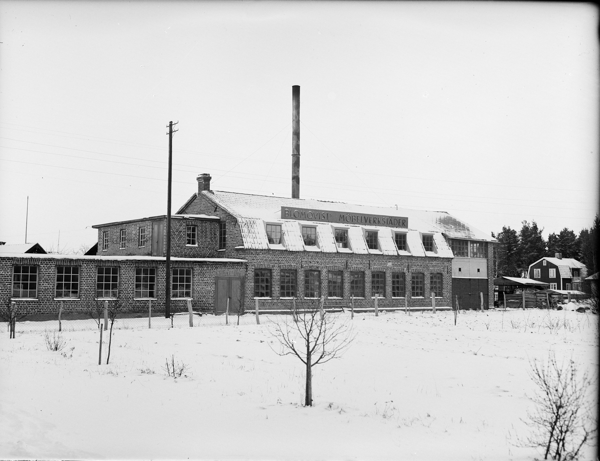 Paul Sandberg, AB J E Blomqvist Möbelverkstäder, Storvreta, Ärentuna socken, Uppland december 1948