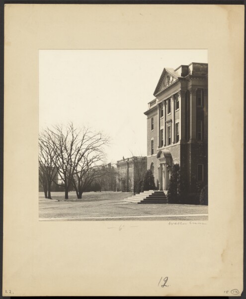 Walker Evans, [Wheaton College: Campus from Main Street Entrance]