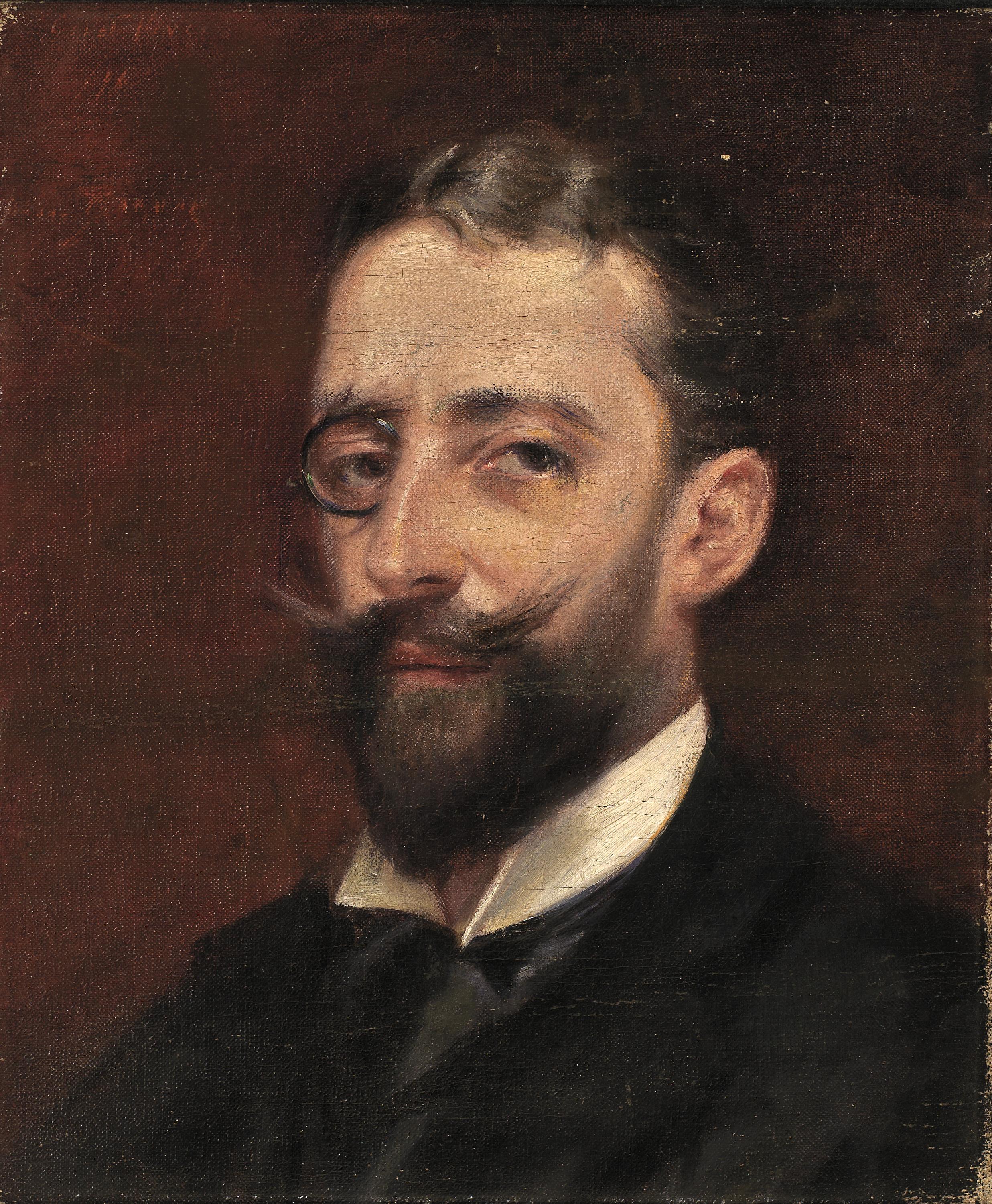 Alice Pike Barney, Man with Monocle