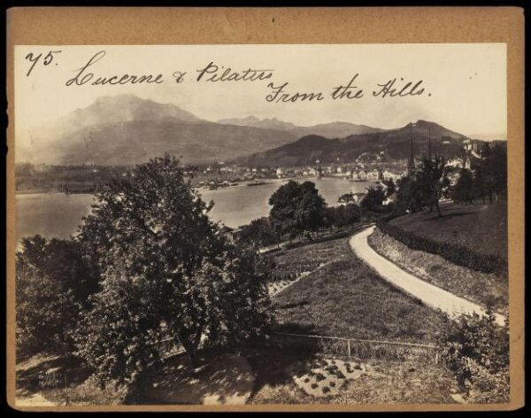 Francis Frith, Lucerne & Pilatus From the Hills