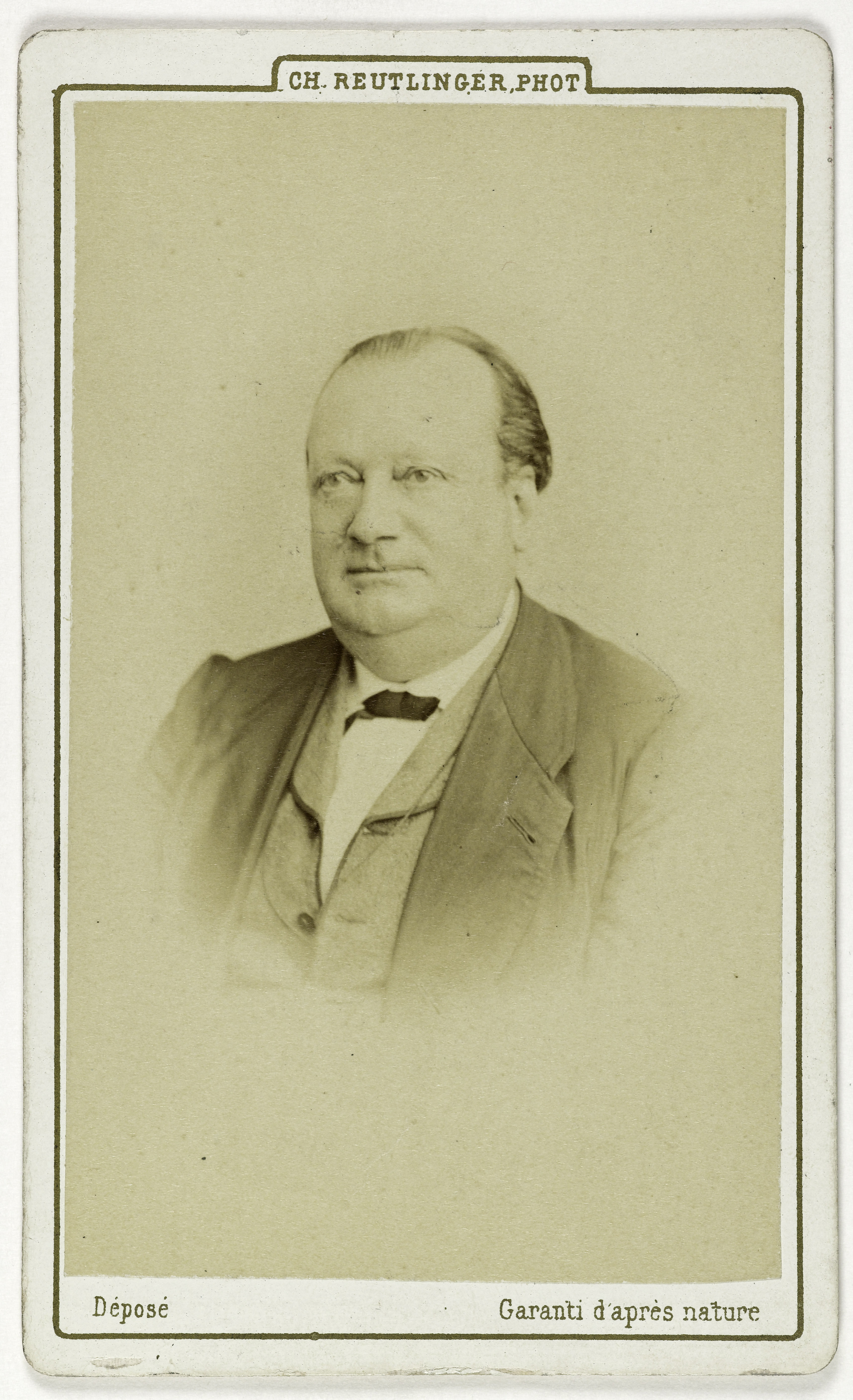 Charles Reutlinger, Portrait de Geoffroy Jean-Michel, (1813-1883), (acteur)