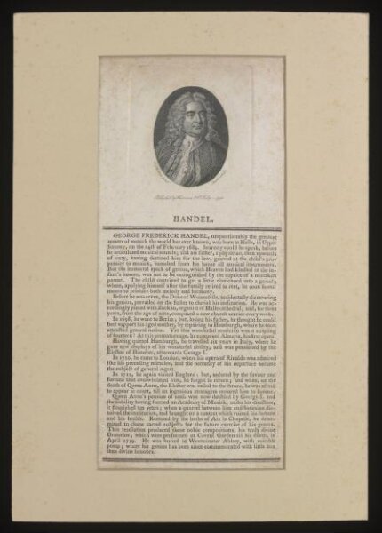 Thomas Hudson, HANDEL