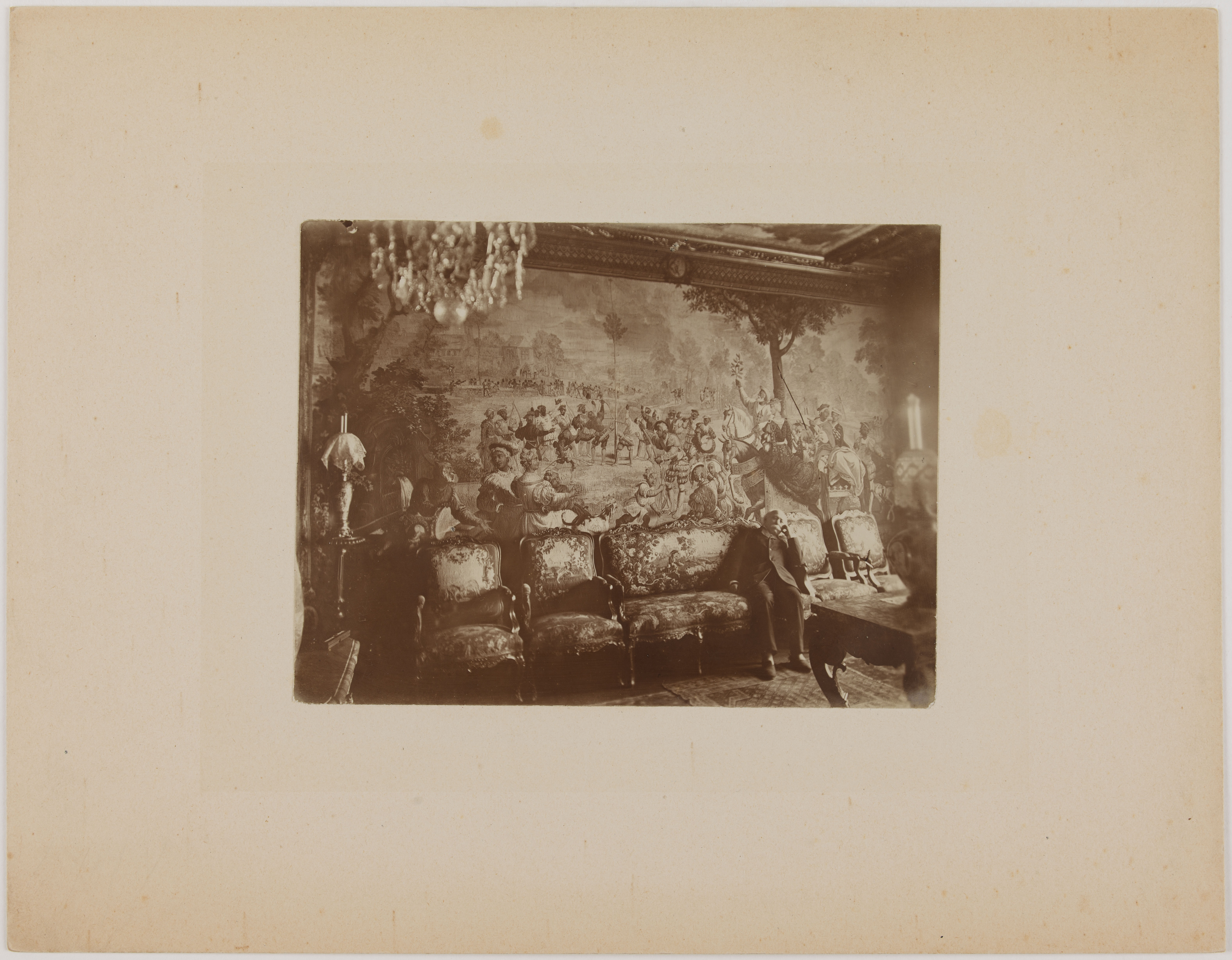 Anonyme, Paul Meurice dans son salon rue Fortuny à Paris