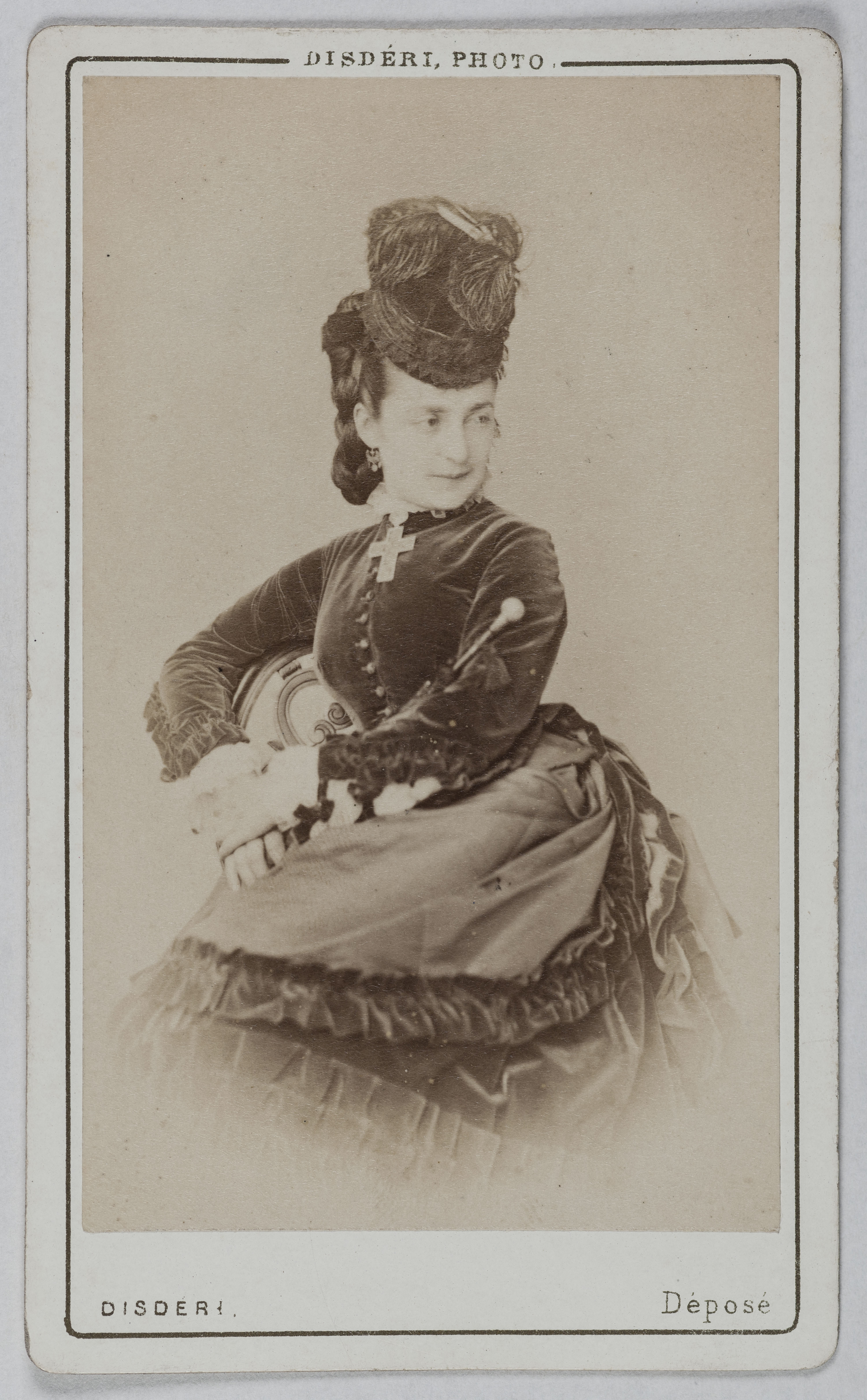 André-Adolphe-Eugène Disdéri, Portrait de Fogliari (chanteuse lyrique à l'Opéra)