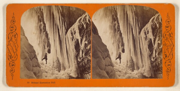 George E. Curtis, Behind Horseshoe Fall [Niagara Falls, New York]