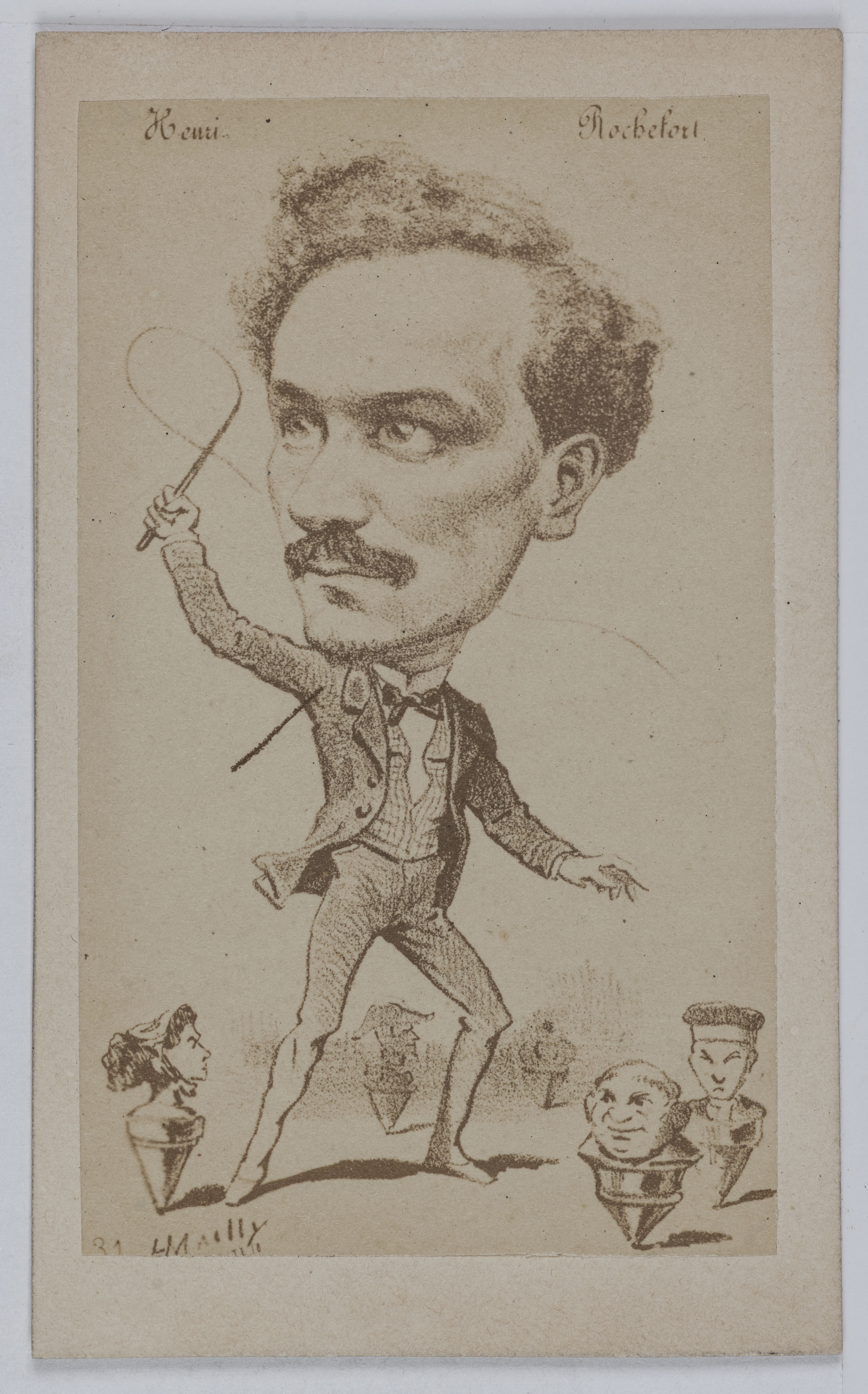 Anonyme, Portrait du Marquis de Rochefort-Lucay (1831-1913), dit Henry Rochefort, écrivain, journaliste, homme politique et inspecteur des Beaux-arts.
