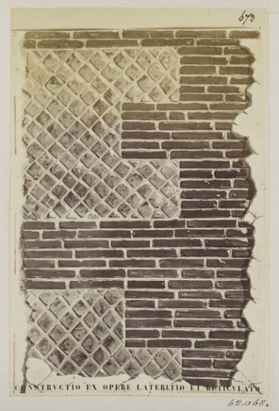 Parker, John Henry, Construction of Lateritian and Reticulated Work of the time of Hadrian, from his Villa, A.D. 120.
