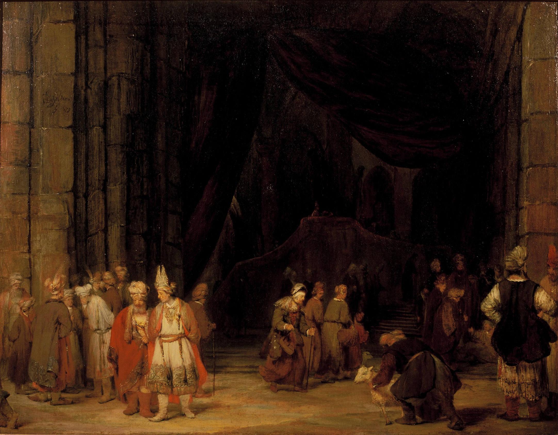 Arent de Gelder, De voorhof van een tempel