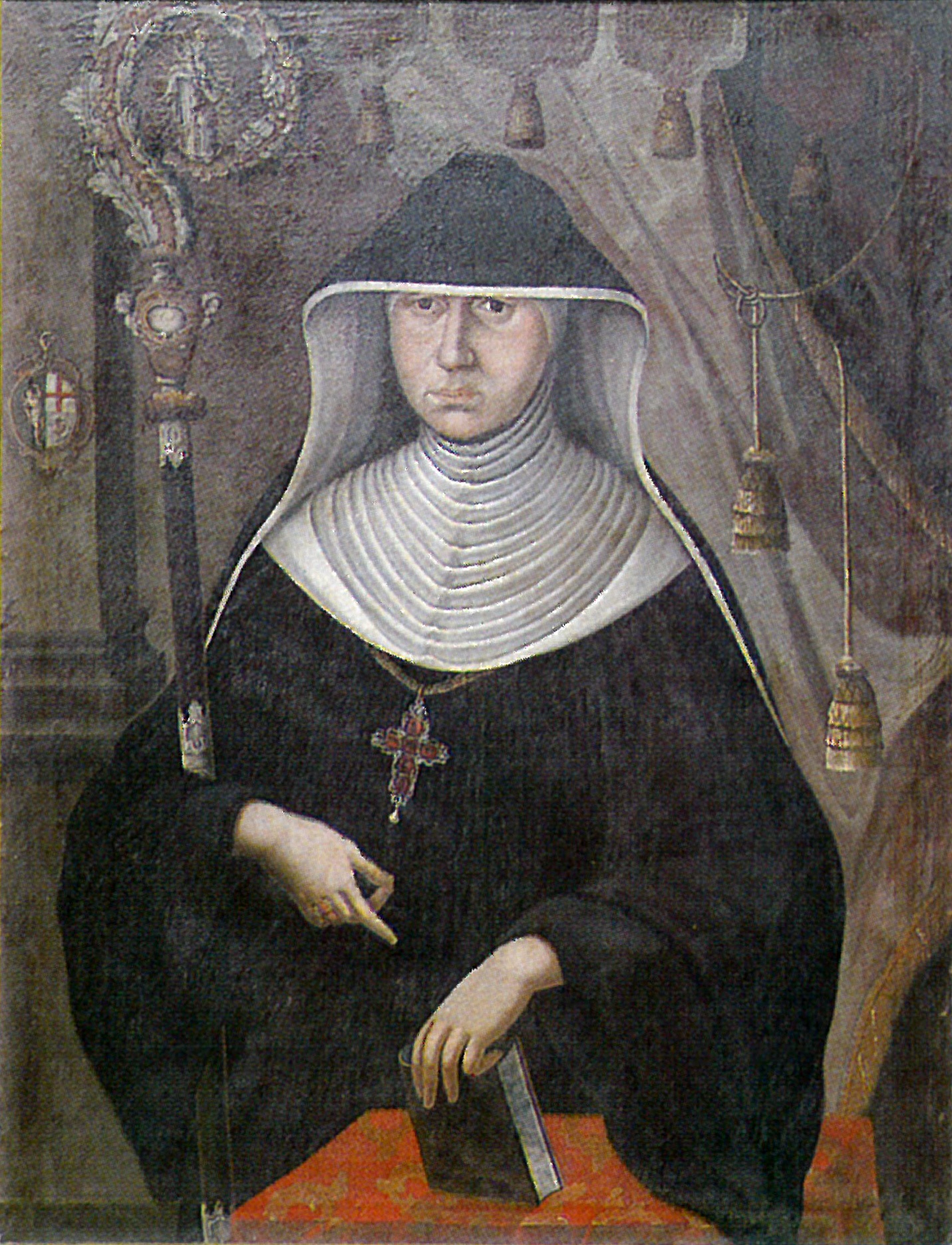 Unknown artist, Bildnis der Äbtissin des Klosters Amtenhausen Maria Gertrudis Schwarz von Elchenreute
