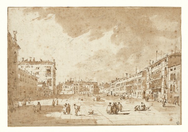 Francesco Guardi, View of Campo S. Polo