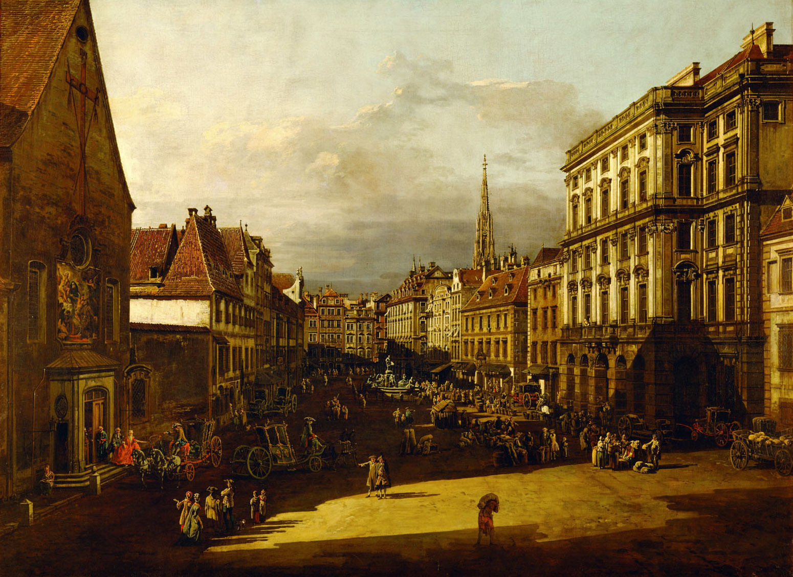 Bernardo Bellotto, Mehlmarkt in Vienna