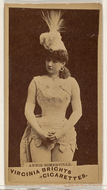 Allen & Ginter, Annie Somerville, from the Actors and Actresses series (N45, Type 1) for Virginia Brights Cigarettes