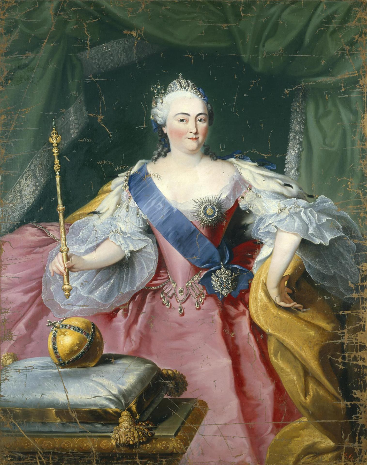 Unknown artist, Portrait of Empress Elizabeth Petrovna