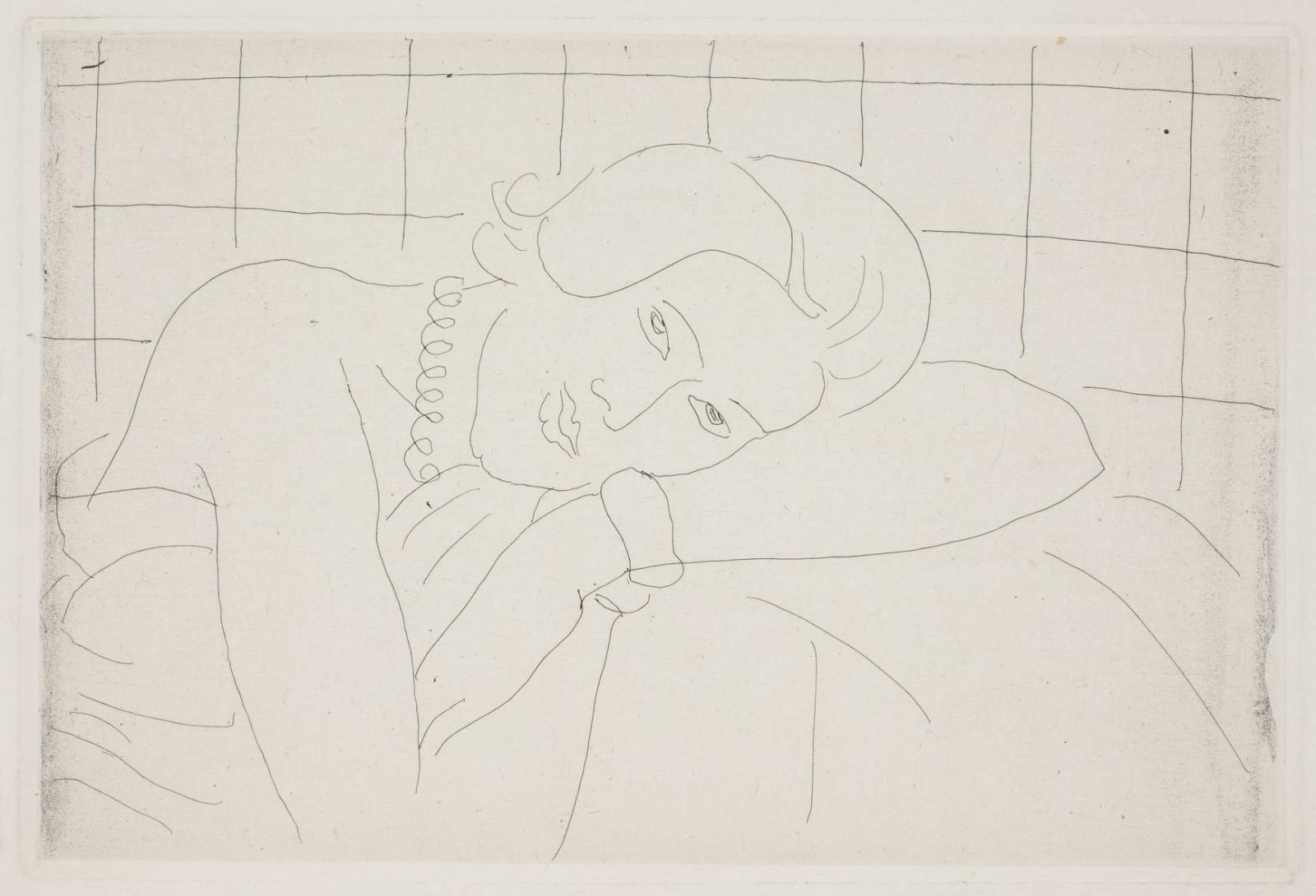 Henri Matisse, Kvinde, der hviler hovedet på armen. Halvfigur