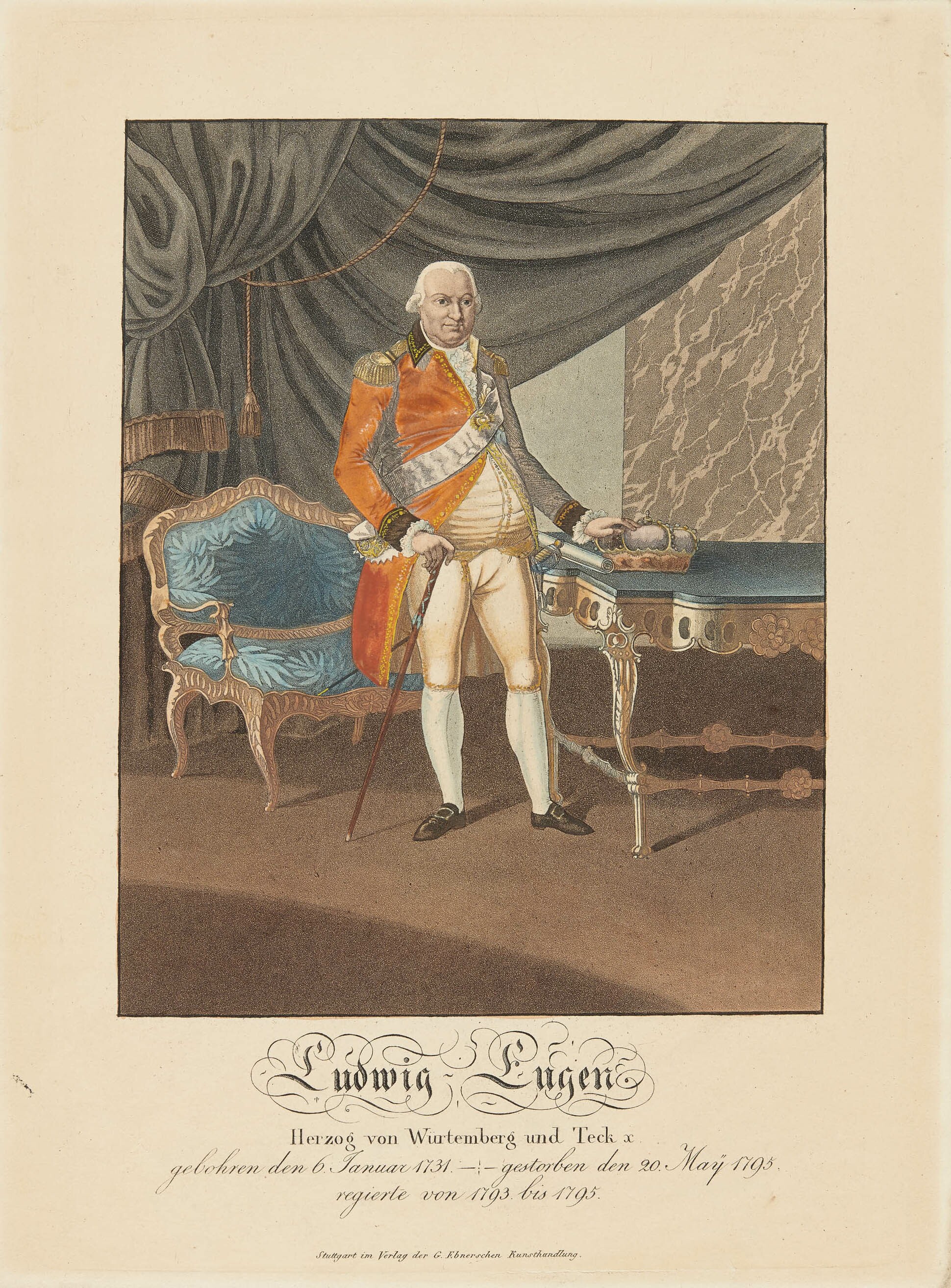 Georg Ebner, Bildnis Herzog Ludwig Eugen von Württemberg