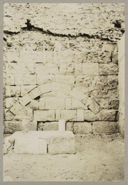 K.A.C. Creswell, Section in the Great Aqueduct between Bab al-Qarafa and the great bend, Cairo