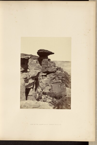 Francis Frith, View in the Quarries at Hager Silsilis