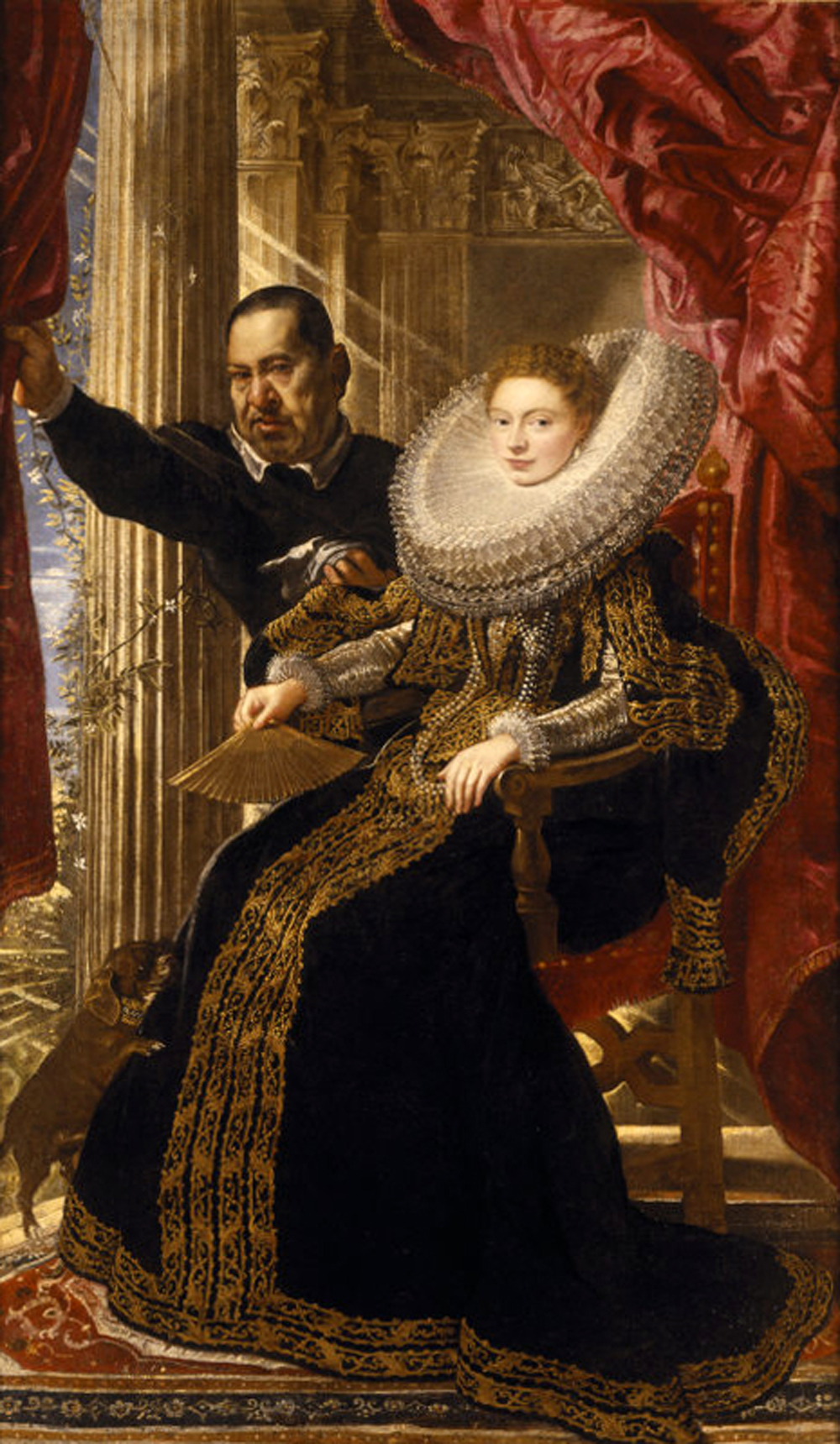 Peter Paul Rubens, Marchesa Maria Grimaldi, and Her Dwarf
