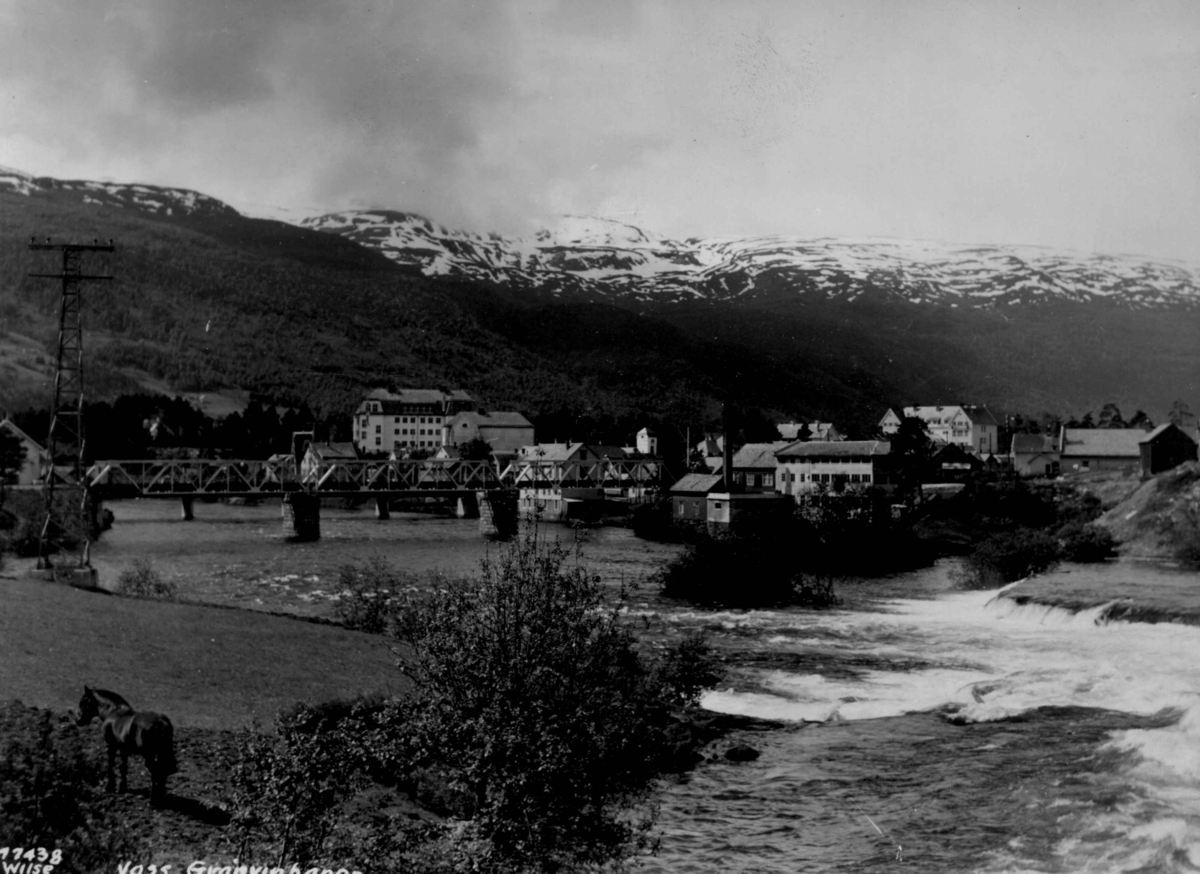 Anders Beer Wilse, Samferdsel, jernbanebro, Granvinbanen, Voss.