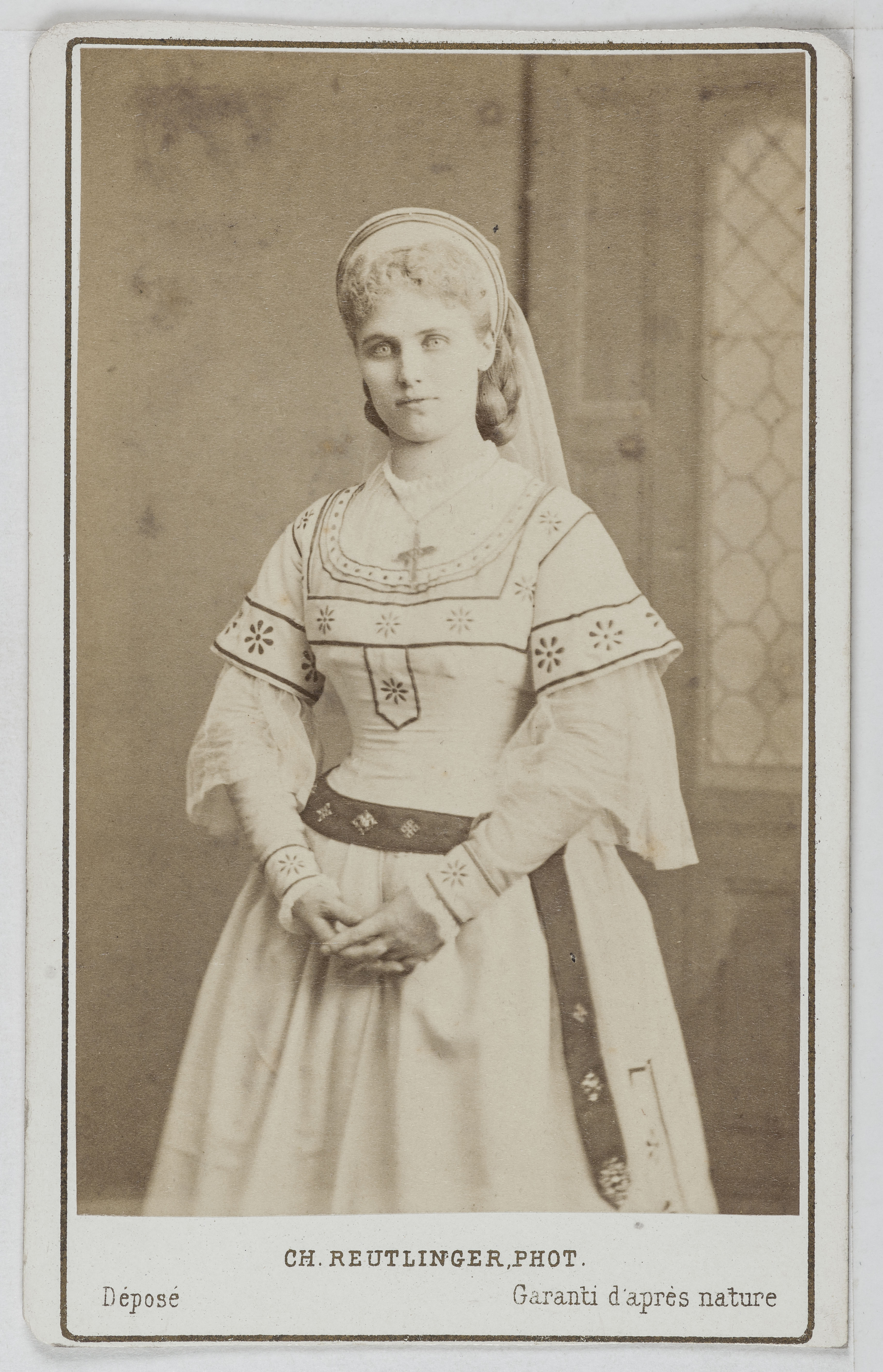 Charles Reutlinger, Portrait de Christine Nilsson (1843-1921), épouse Rouzaud, chanteuse d'opéra suédoise.