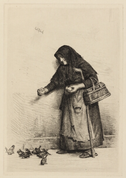Carl Bloch, Konen med spurvene