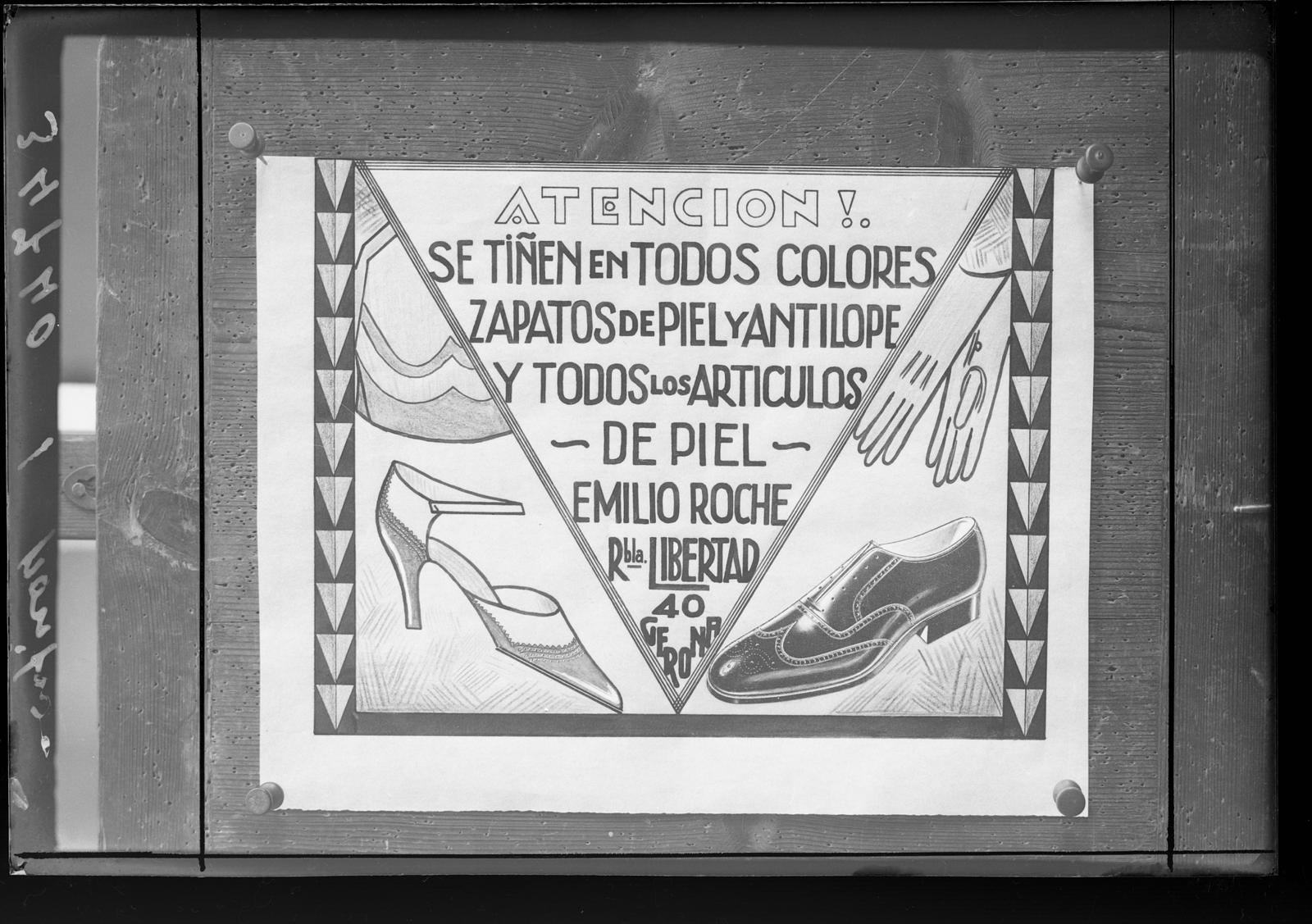 Desconegut, [Emilio Roche shoe advertizing poster]