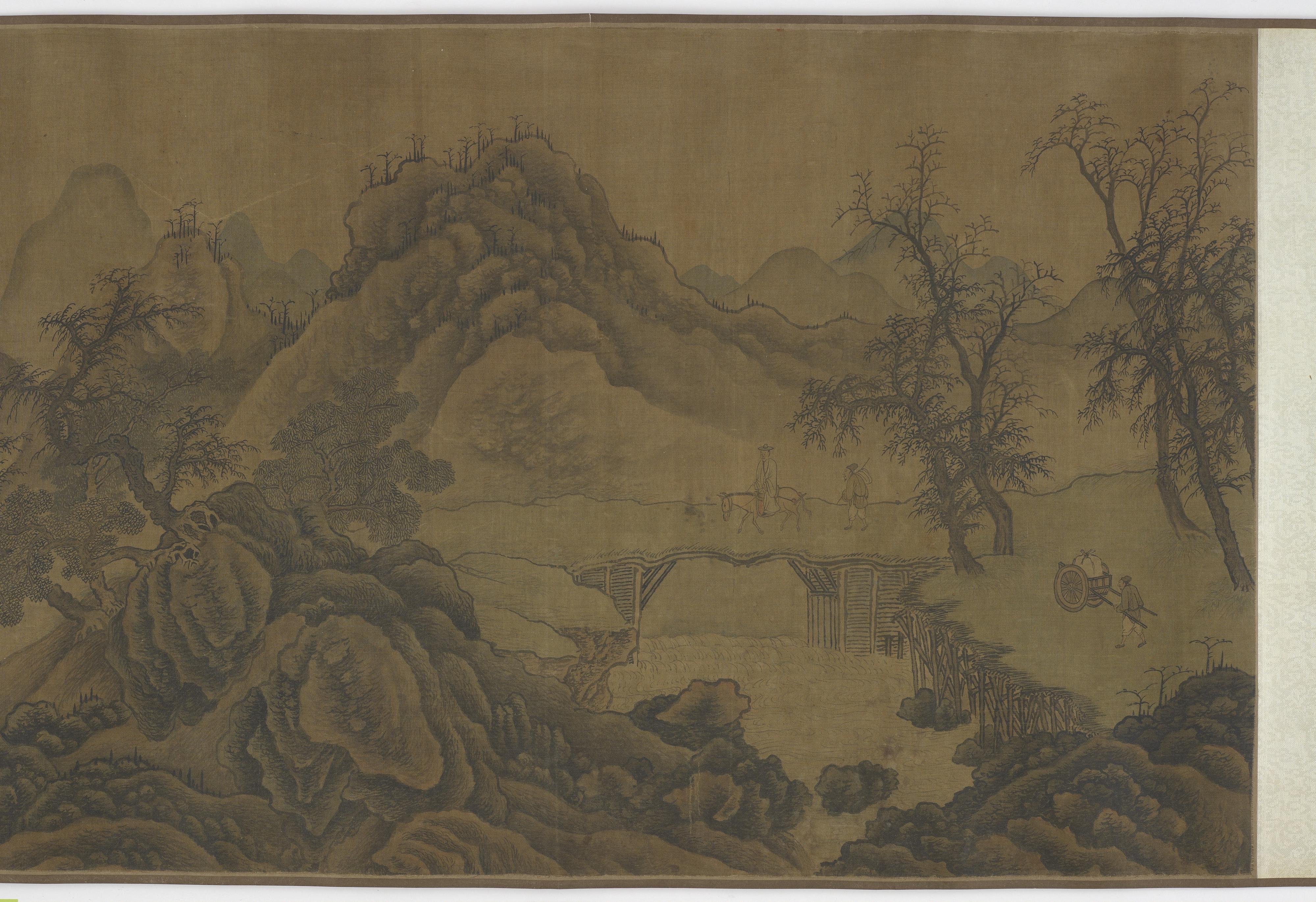 Formerly attributed to Guo Xi, Landscape with travelers