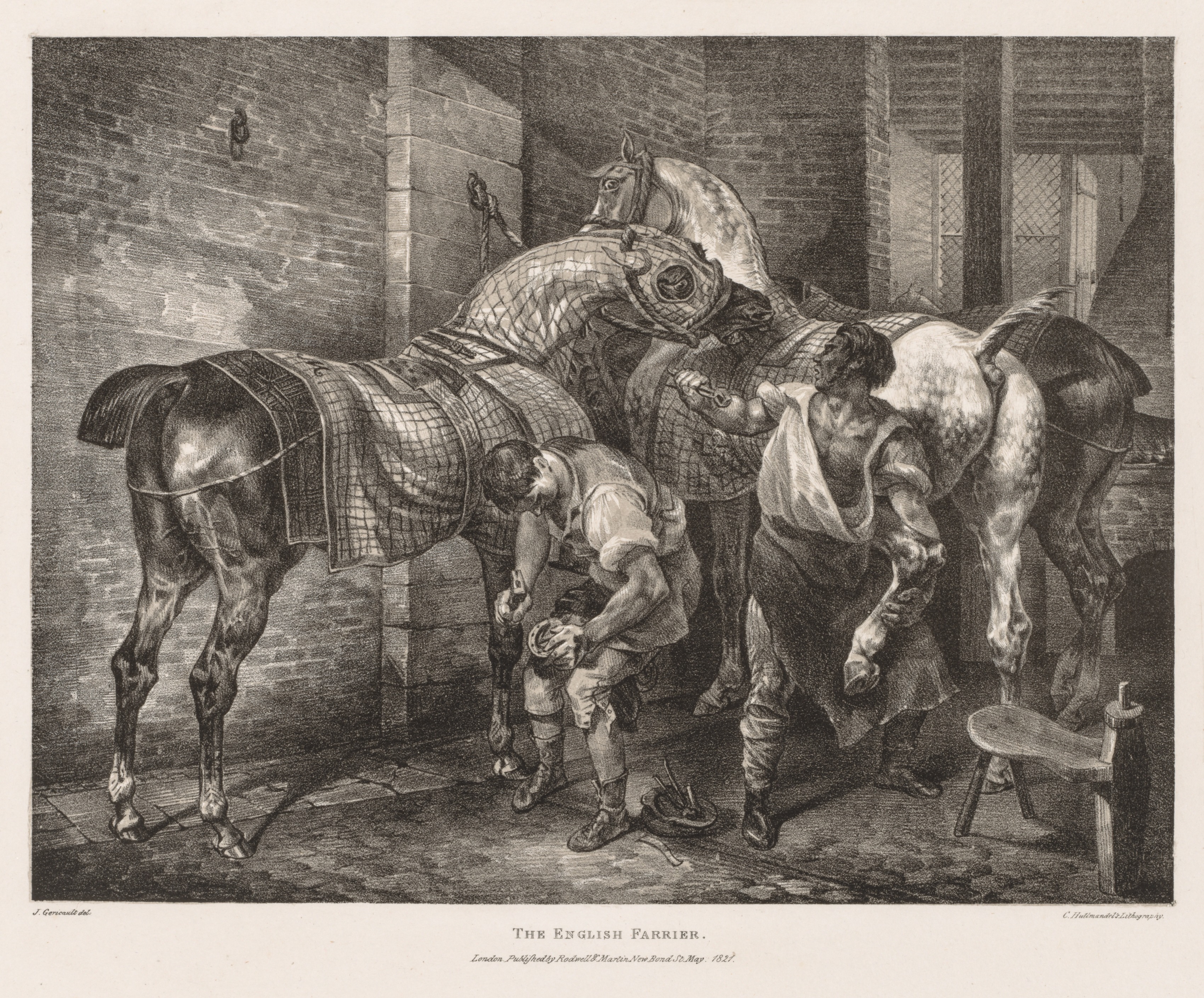 Théodore Géricault, Various Subjects Drawn from Life and on Stone:  The English Farrier