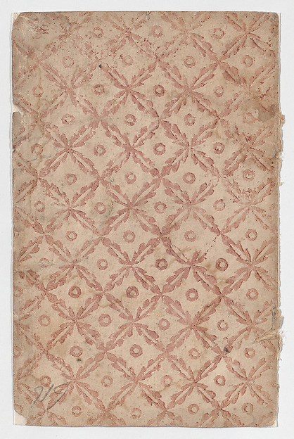 Anonymous, Sheet with overall pattern of flowers and circles