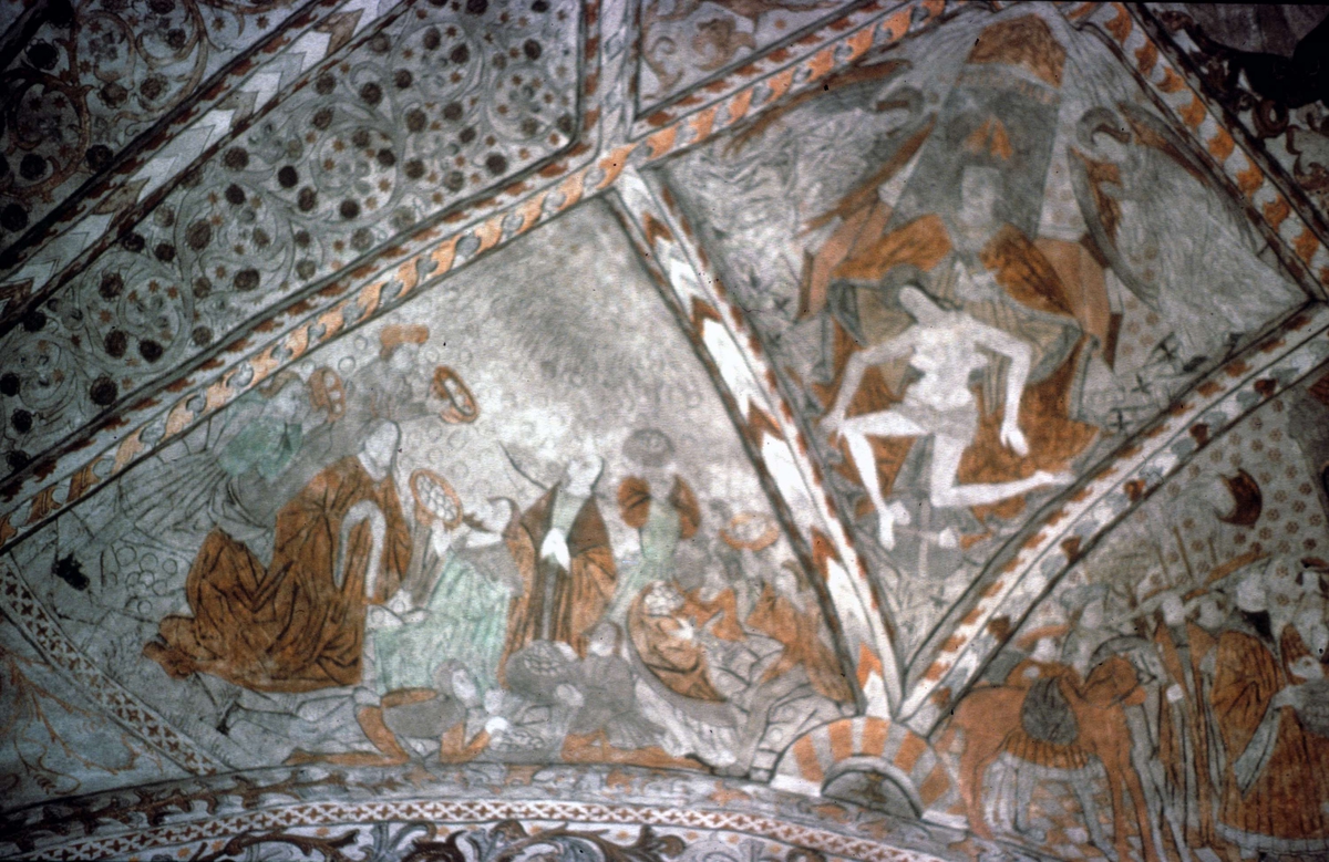 Ola Ehn, Kalkmålning i Valö kyrka, Uppland 1979