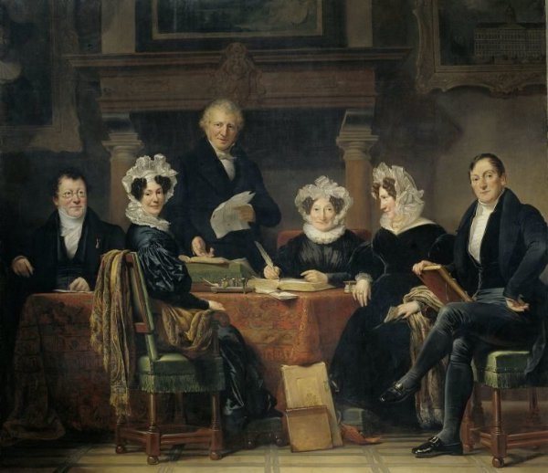 Jan Adam Kruseman, Regents and Regentesses of the Lepers' Asylum, Amsterdam, 1834-35