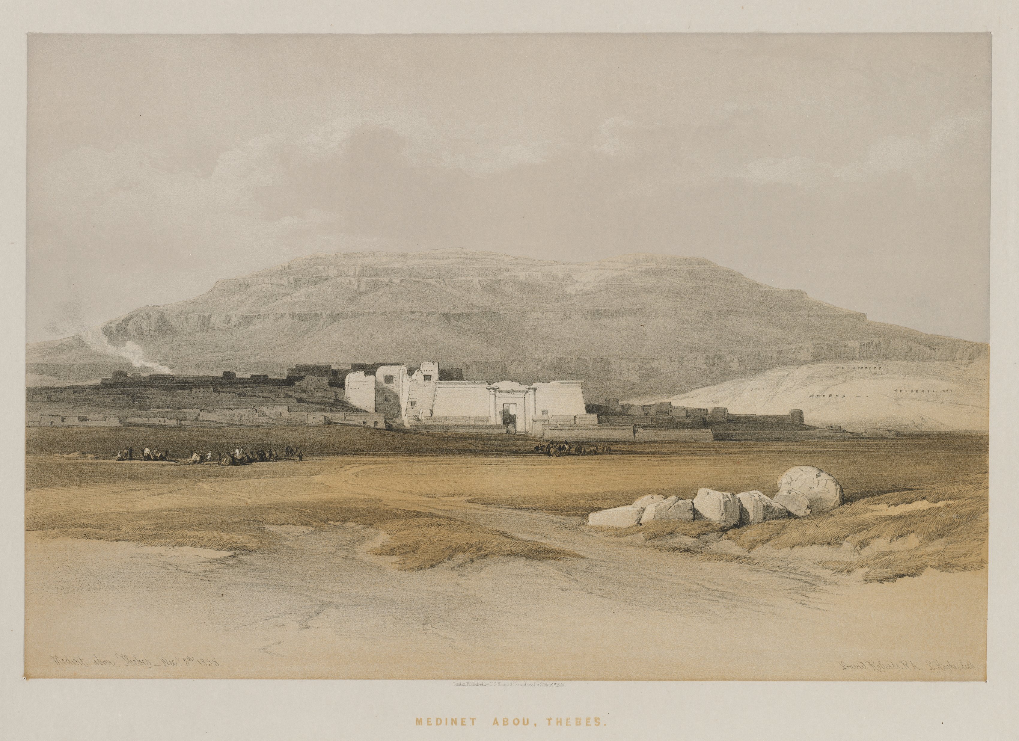 Louis Haghe, Egypt and Nubia, Volume II: Medinet abou, Thebes