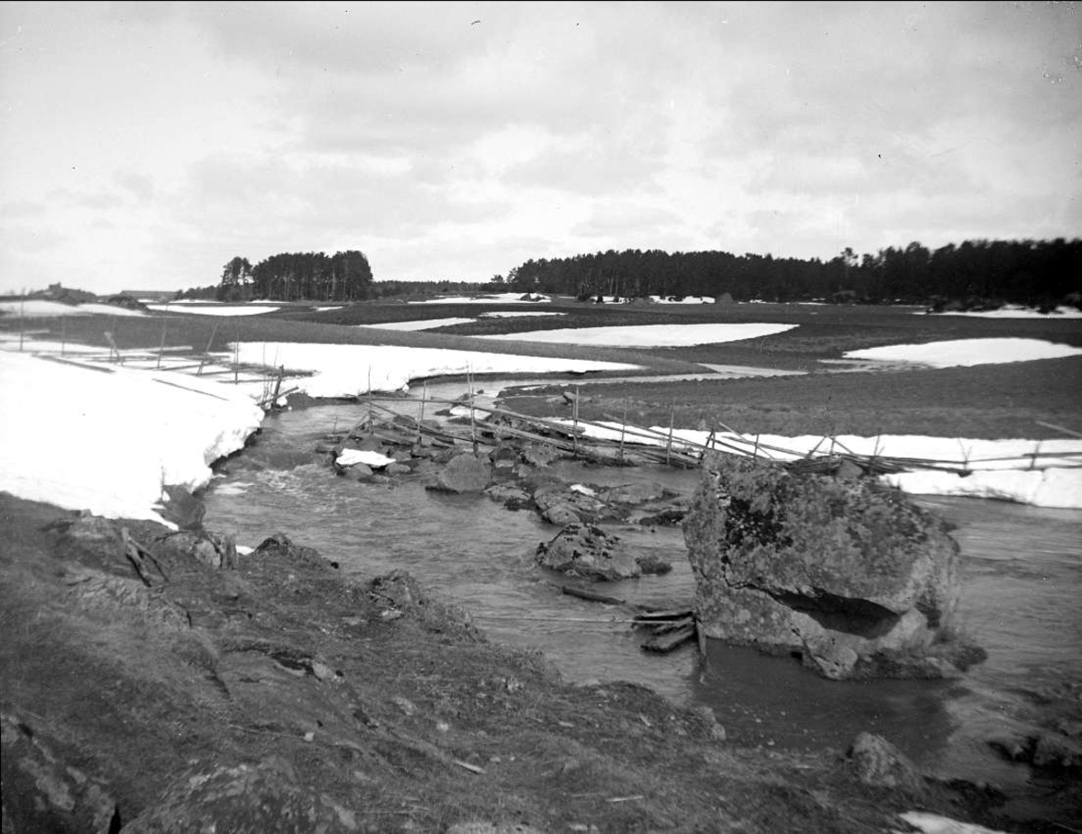 August Fredrik Schagerström, Landskapsvy med Samnan, Vaksala socken, Uppland 1922