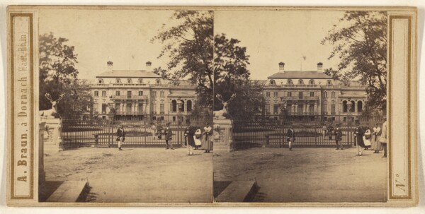Adolphe Braun, [View of unidentfied large building, possibly in Switzerland]