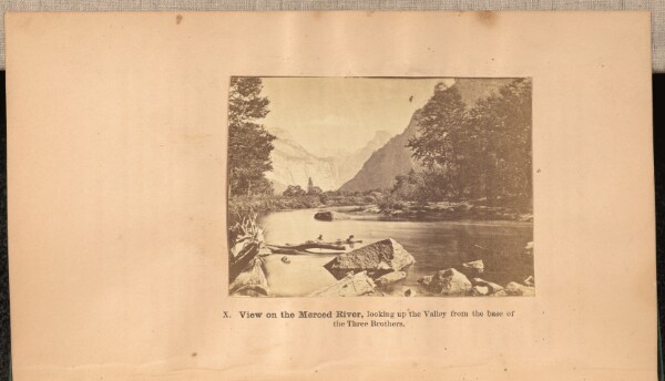 Eadweard J. Muybridge, View on the Merced River, looking up the Valley