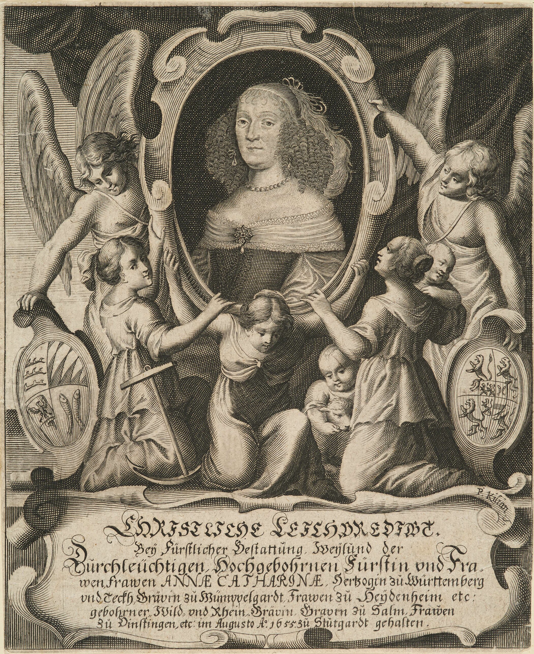 Philipp Kilian, Bildnis Herzogin Anna Katharina von Württemberg