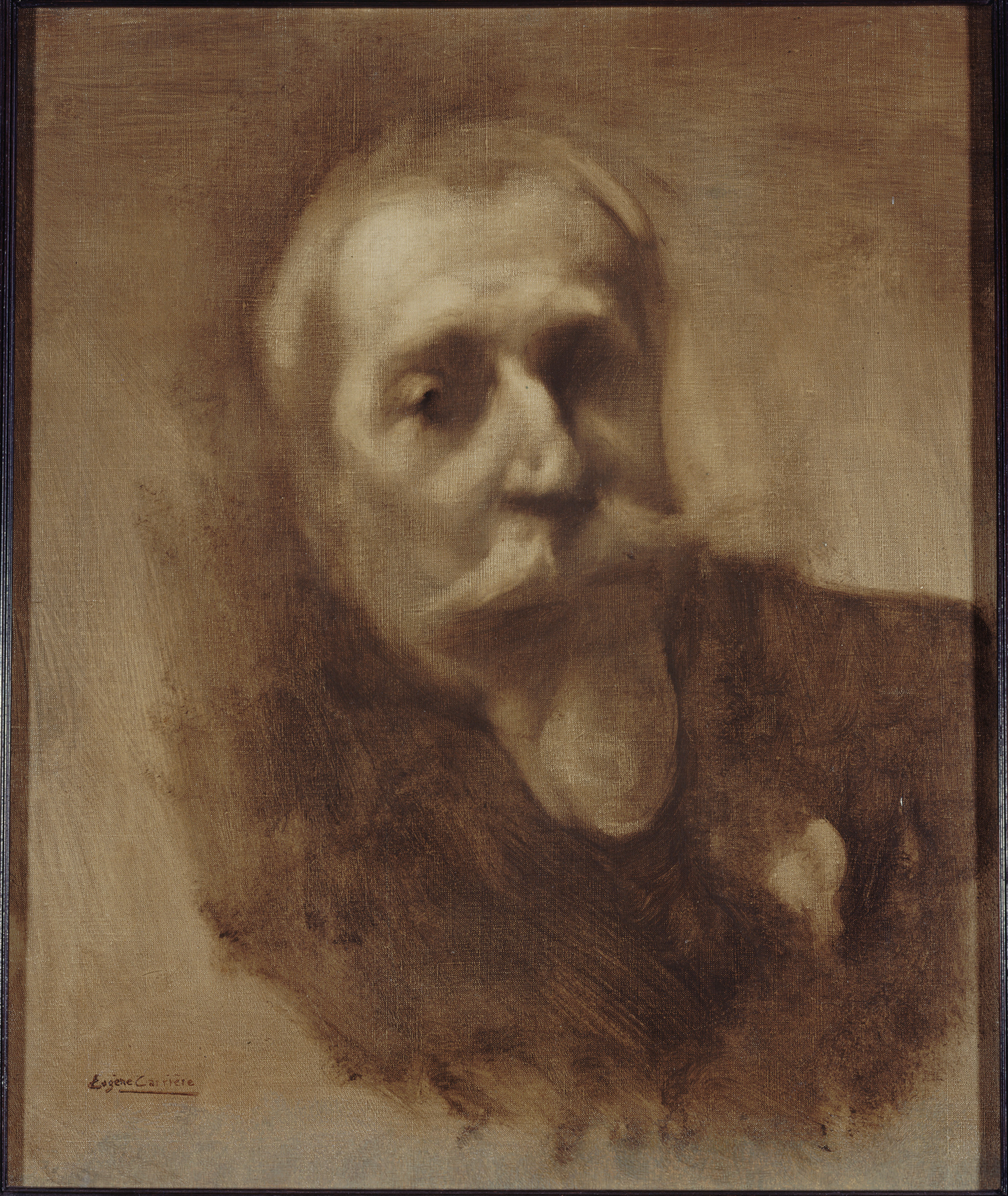 Eugène Carrière, Portrait d'Anatole France (1844-1924), écrivain