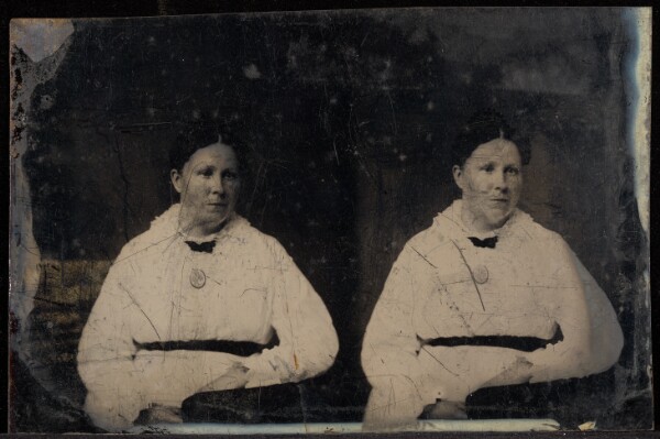 Jacob Byerly, [Double portrait of a middle-aged woman]