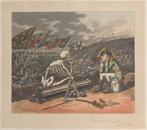 Thomas Rowlandson, Death and Bonaparte, The Two Kings of Terror